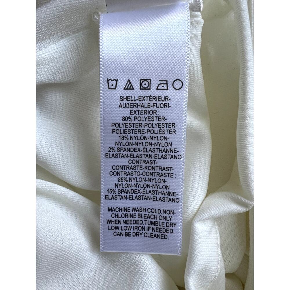 Dress the Population white bodycon stretchy cocktail party dress size L - Picture 6 of 6